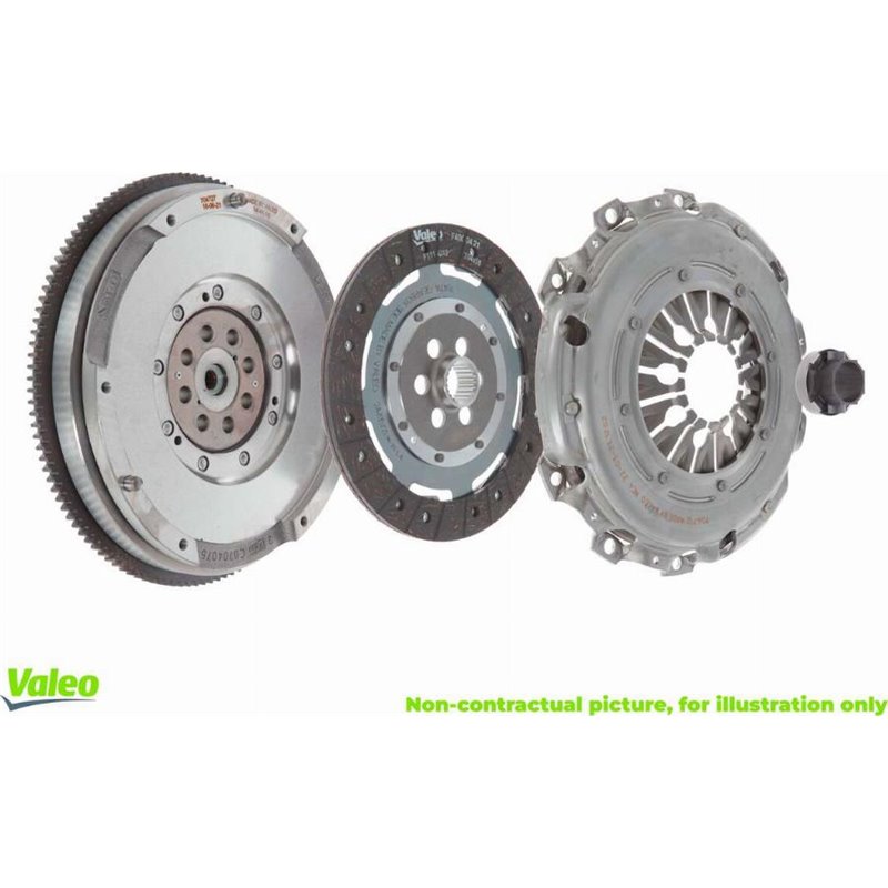 Set ambreiaj with dual mass flywheel and bearing disc  pressure plate. 240mm BMW 1 F20. 1 F21. 2 F22. F87. 3 E90. 3 E91. 3 E92. 