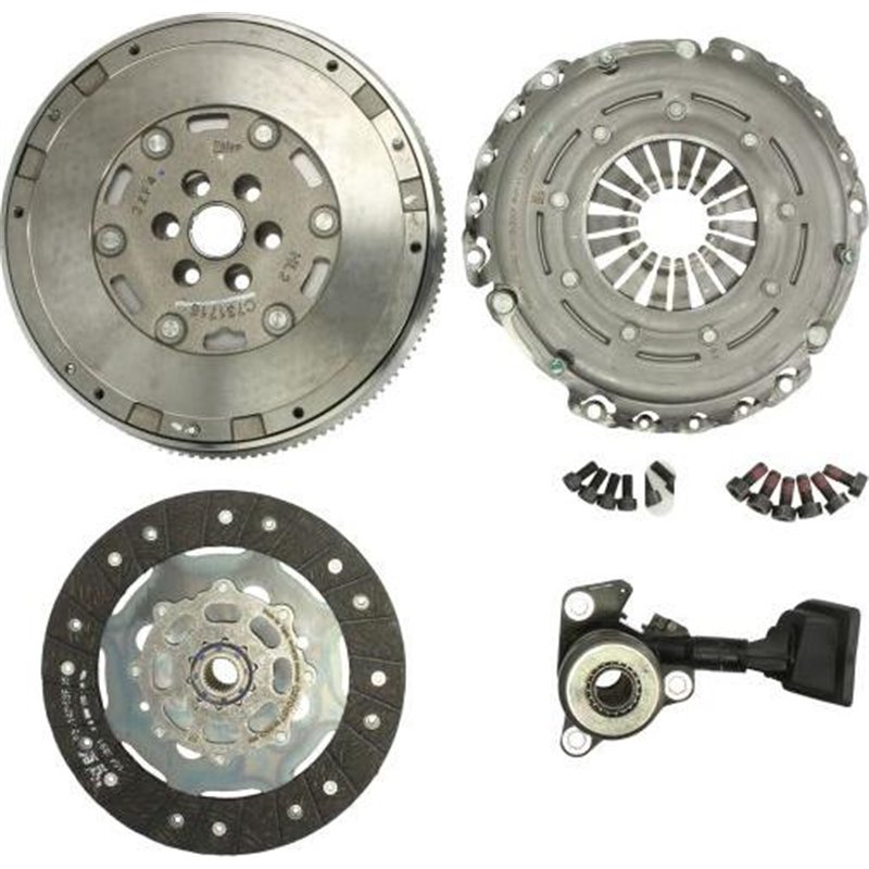 Set ambreiaj with dual mass flywheel and bearing with bolt kit.With clutch cover. with clutch plate. 235mm DS DS 3. DS 4 1.6D 01
