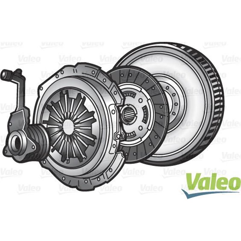 Set ambreiaj with rigid flywheel and pneumatic bearing  228mm VOLVO C30. S40 II. V50. FORD C-MAX. FOCUS C-MAX 1.8-1.8ALK-2.0 10.