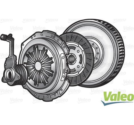 Set ambreiaj with rigid flywheel and pneumatic bearing  228mm FORD MONDEO III 1.8-2.0 10.00-03.07 - Valeo-845166
