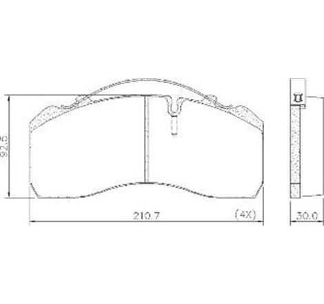 Set placute frana.frana disc - Valeo-882205 - Valeo-882205