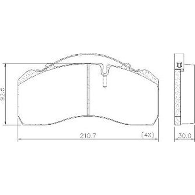 Set placute frana.frana disc - Valeo-882205 - Valeo-882205