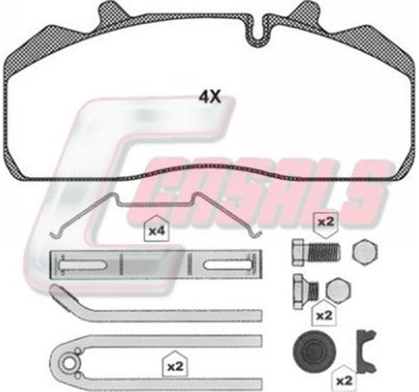 Set placute frana.frana disc - Valeo-882228 - Valeo-882228