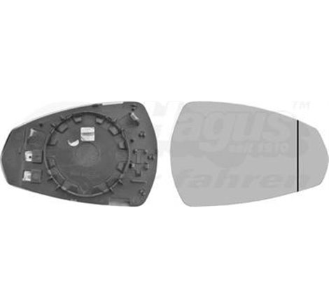 Sticla oglinda. oglinda retrovizoare exterioara - Van Wezel-0335838 - Van Wezel-0335838