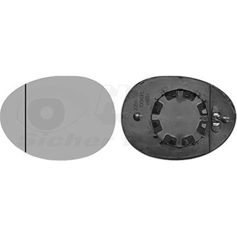 Sticla oglinda. oglinda retrovizoare exterioara - Van Wezel-0518837 - Van Wezel-0518837