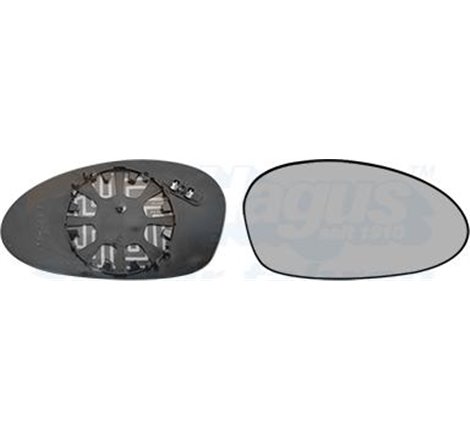 Sticla oglinda. oglinda retrovizoare exterioara - Van Wezel-0657834 - Van Wezel-0657834