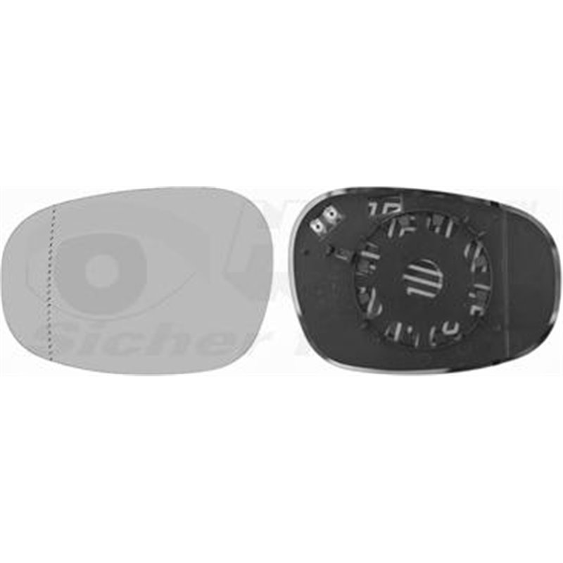 Sticla oglinda. oglinda retrovizoare exterioara - Van Wezel-0667835 - Van Wezel-0667835