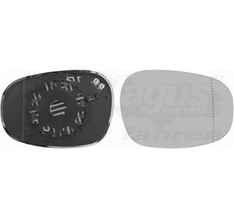 Sticla oglinda. oglinda retrovizoare exterioara - Van Wezel-0667836 - Van Wezel-0667836