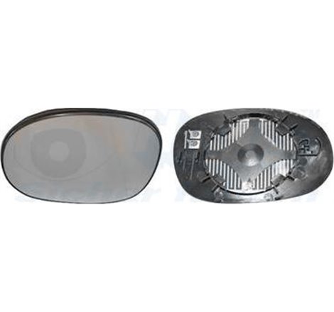 Sticla oglinda. oglinda retrovizoare exterioara - Van Wezel-0957837 - Van Wezel-0957837