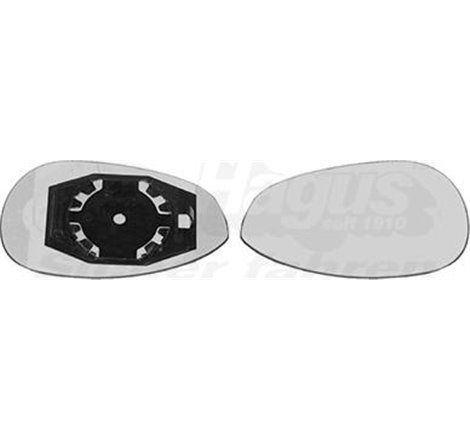 Sticla oglinda. oglinda retrovizoare exterioara - Van Wezel-1624831 - Van Wezel-1624831