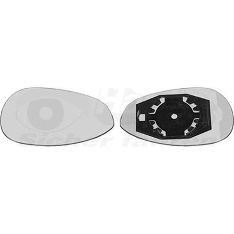 Sticla oglinda. oglinda retrovizoare exterioara - Van Wezel-1624832 - Van Wezel-1624832