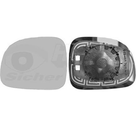 Sticla oglinda. oglinda retrovizoare exterioara - Van Wezel-1711831 - Van Wezel-1711831