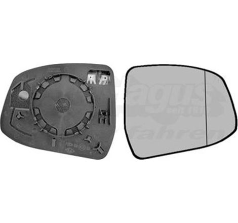 Sticla oglinda. oglinda retrovizoare exterioara - Van Wezel-1866838 - Van Wezel-1866838