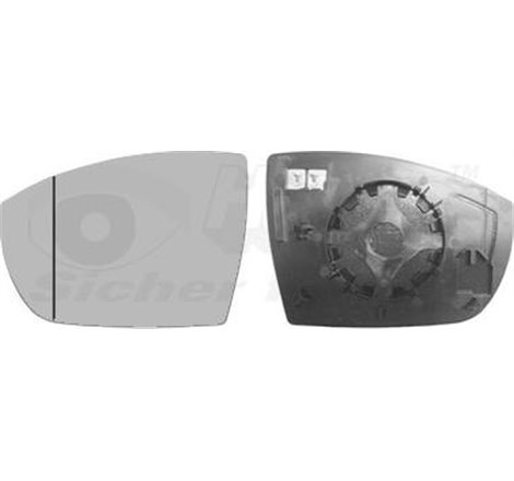 Sticla oglinda. oglinda retrovizoare exterioara - Van Wezel-1869837 - Van Wezel-1869837