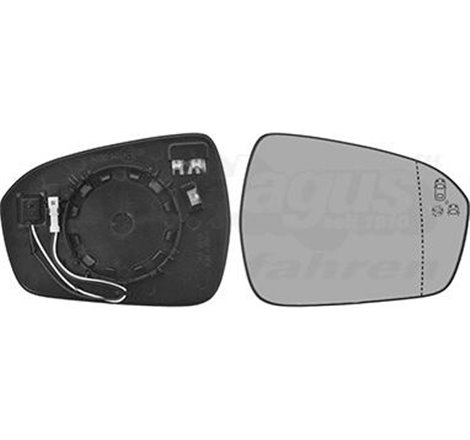 Sticla oglinda. oglinda retrovizoare exterioara - Van Wezel-1883836 - Van Wezel-1883836