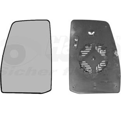 Sticla oglinda. oglinda retrovizoare exterioara - Van Wezel-1987837 - Van Wezel-1987837
