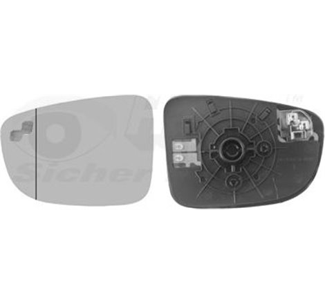 Sticla oglinda. oglinda retrovizoare exterioara - Van Wezel-2766837 - Van Wezel-2766837