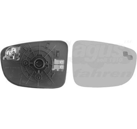 Sticla oglinda. oglinda retrovizoare exterioara - Van Wezel-2766838 - Van Wezel-2766838