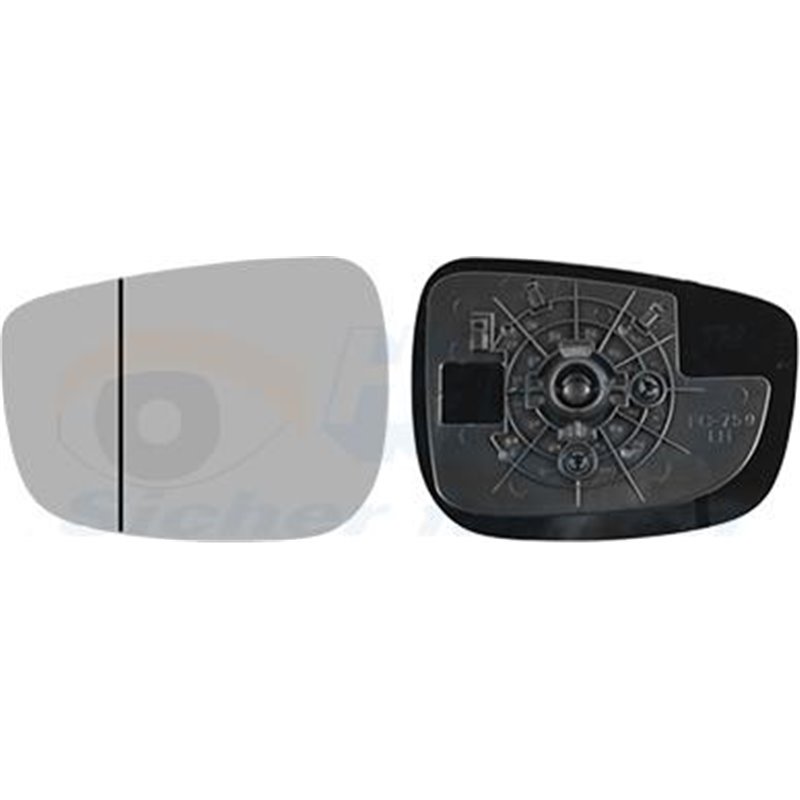 Sticla oglinda. oglinda retrovizoare exterioara - Van Wezel-2791831 - Van Wezel-2791831