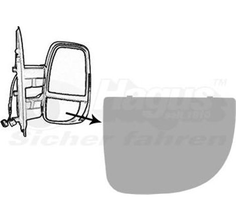 Sticla oglinda. oglinda retrovizoare exterioara - Van Wezel-2817832 - Van Wezel-2817832