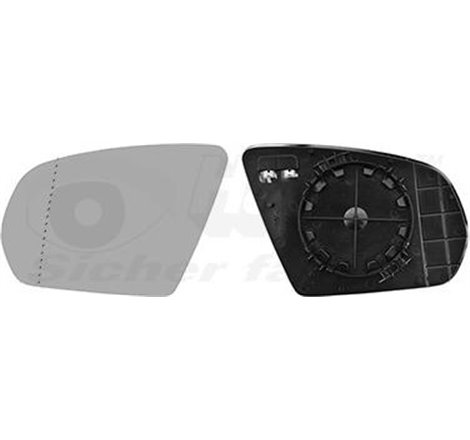 Sticla oglinda. oglinda retrovizoare exterioara - Van Wezel-2924837 - Van Wezel-2924837