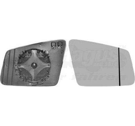 Sticla oglinda. oglinda retrovizoare exterioara - Van Wezel-3044838 - Van Wezel-3044838