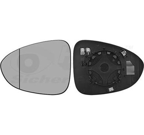 Sticla oglinda. oglinda retrovizoare exterioara - Van Wezel-3872837 - Van Wezel-3872837