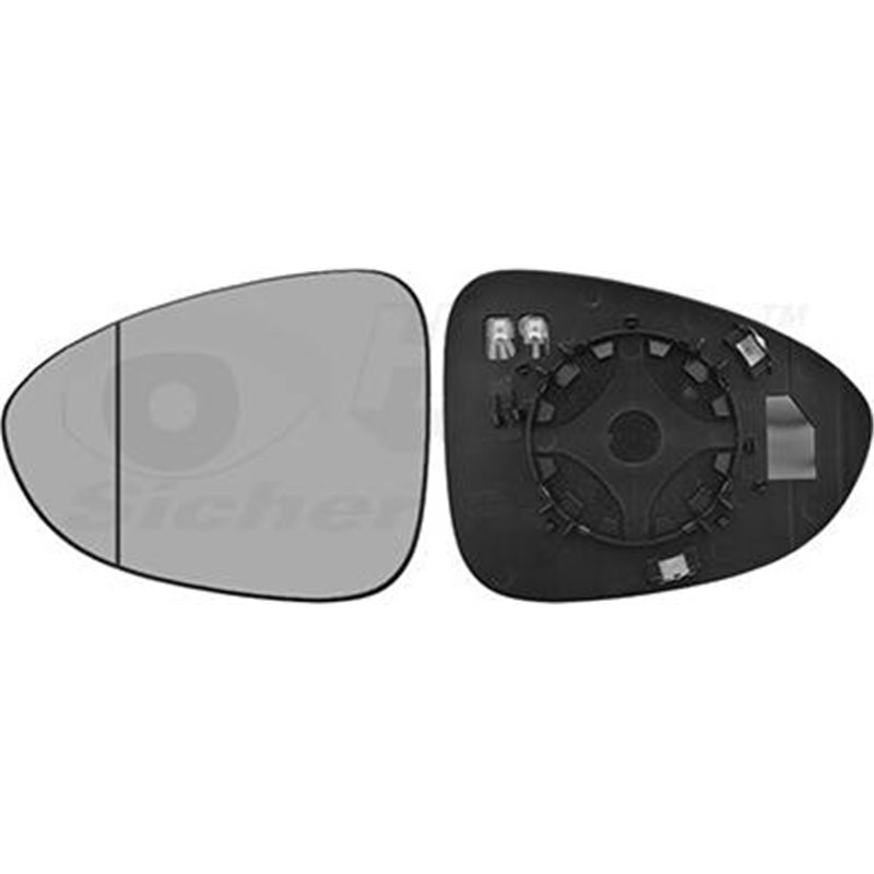 Sticla oglinda. oglinda retrovizoare exterioara - Van Wezel-3872837 - Van Wezel-3872837