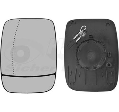 Sticla oglinda. oglinda retrovizoare exterioara - Van Wezel-3891837 - Van Wezel-3891837