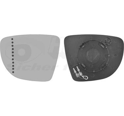 Sticla oglinda. oglinda retrovizoare exterioara - Van Wezel-4373837 - Van Wezel-4373837