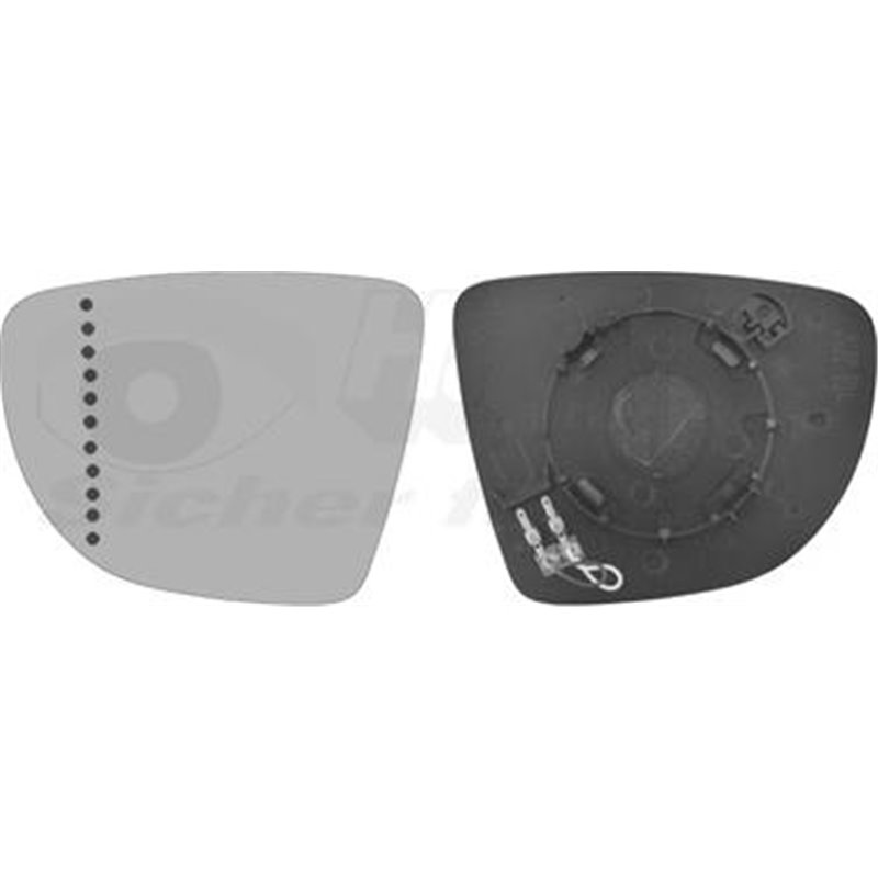 Sticla oglinda. oglinda retrovizoare exterioara - Van Wezel-4373837 - Van Wezel-4373837