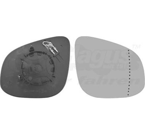Sticla oglinda. oglinda retrovizoare exterioara - Van Wezel-4412838 - Van Wezel-4412838