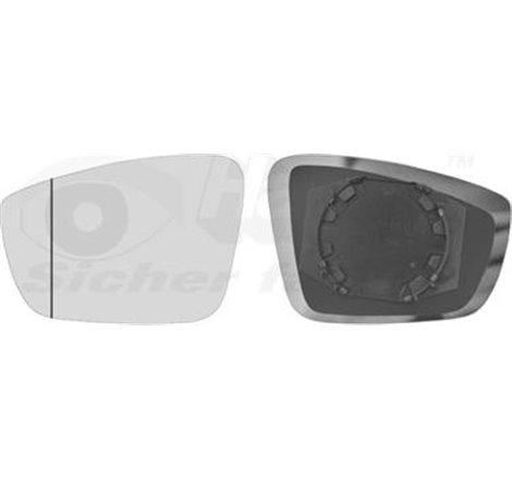 Sticla oglinda. oglinda retrovizoare exterioara - Van Wezel-5701831 - Van Wezel-5701831