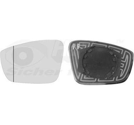 Sticla oglinda. oglinda retrovizoare exterioara - Van Wezel-5701837 - Van Wezel-5701837