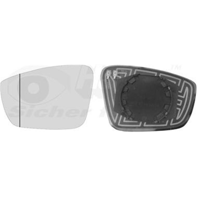 Sticla oglinda. oglinda retrovizoare exterioara - Van Wezel-5701837 - Van Wezel-5701837