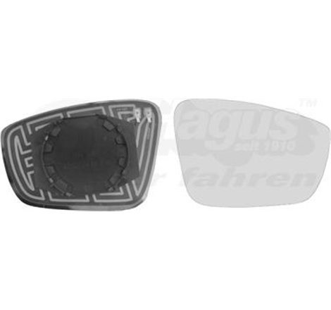 Sticla oglinda. oglinda retrovizoare exterioara - Van Wezel-5701838 - Van Wezel-5701838