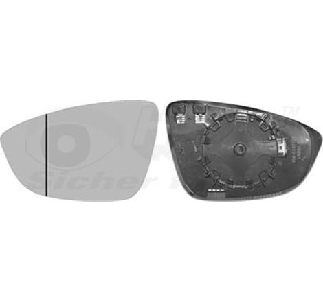 Sticla oglinda. oglinda retrovizoare exterioara - Van Wezel-5849837 - Van Wezel-5849837