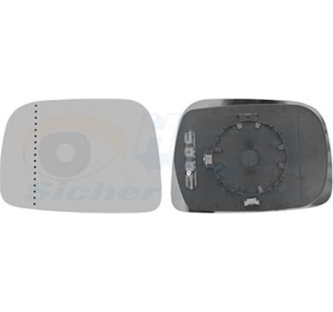 Sticla oglinda. oglinda retrovizoare exterioara - Van Wezel-5923837 - Van Wezel-5923837
