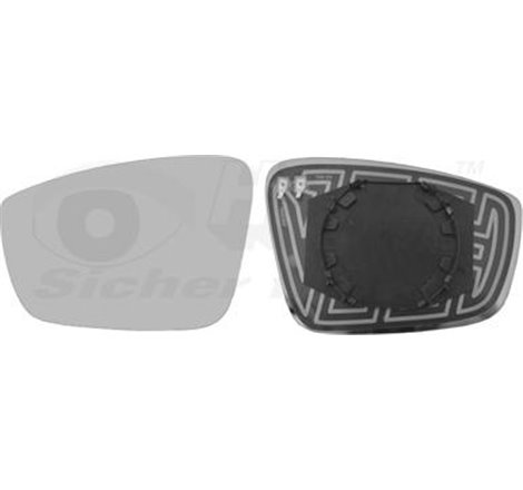 Sticla oglinda. oglinda retrovizoare exterioara - Van Wezel-7617837 - Van Wezel-7617837