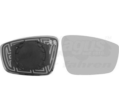 Sticla oglinda. oglinda retrovizoare exterioara - Van Wezel-7617838 - Van Wezel-7617838