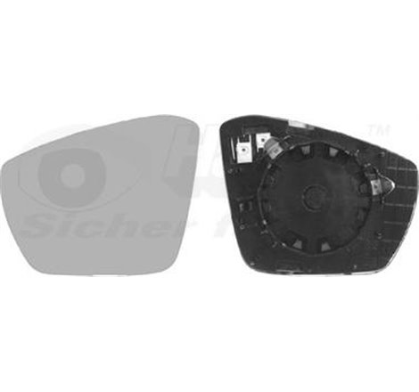 Sticla oglinda. oglinda retrovizoare exterioara - Van Wezel-7624837 - Van Wezel-7624837