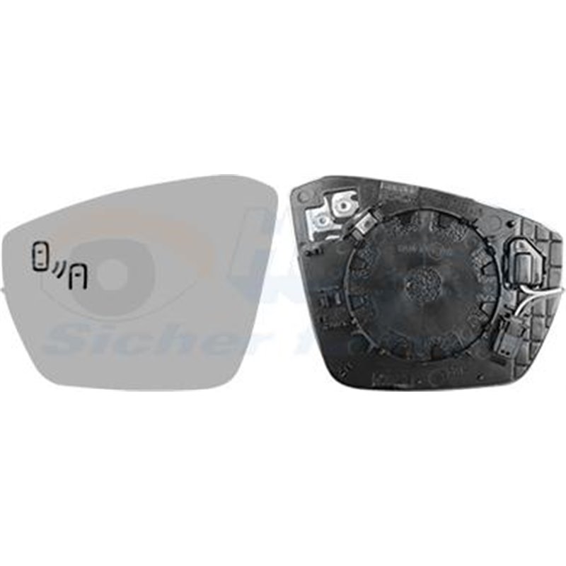 Sticla oglinda. oglinda retrovizoare exterioara - Van Wezel-7631836 - Van Wezel-7631836