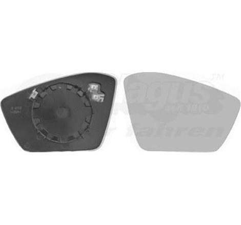 Sticla oglinda. oglinda retrovizoare exterioara - Van Wezel-7638838 - Van Wezel-7638838