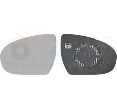 Sticla oglinda. oglinda retrovizoare exterioara - Van Wezel-8264837 - Van Wezel-8264837