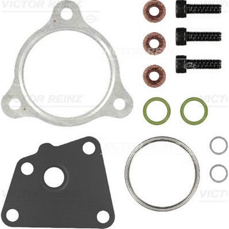 Set montaj Turbo AUDI A4 B7. A6 ALLROAD C6. A6 C6. A8 D3. Q7. VW PHAETON. TOUAREG 2.7D-3.0D 08.03-08.11 - Victor Reinz-04-10178-