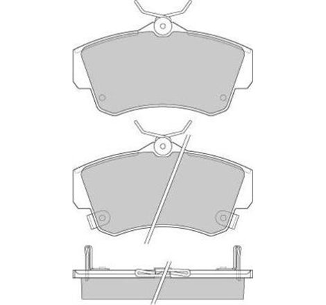 Set placute frana,frana disc - Blue Print-ADA104201