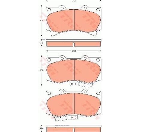 Set placute frana,frana disc - Blue Print-ADA104221