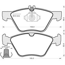 Set placute frana,frana disc - Blue Print-ADA104229