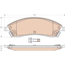 Set placute frana,frana disc - Blue Print-ADA104244