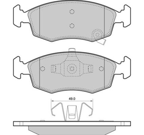 Set placute frana,frana disc - Blue Print-ADA104266